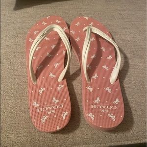 Coach flip flops